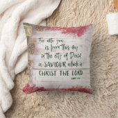 素朴KJV聖書聖句 クッション (ブランケット)