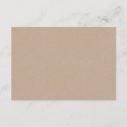 素朴kraftブラックスクリプ結婚ト, sレジストリ エンクロージャーカード (裏面)