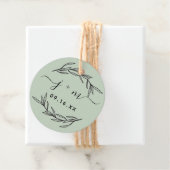 素朴Laurel葉プリプトイニシャル結婚s フェイバータグ (インサイチュ)