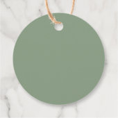 素朴Laurel葉プリプトイニシャル結婚s フェイバータグ (裏面)