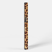 素朴Leopard Print Skin Add Name iPhoneケース (右側面)