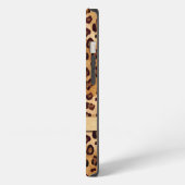 素朴Leopard Print Skin Add Name iPhoneケース (左側面)