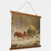 素朴Life In the Old West Oregon Trail Bear狩り 吊り下げ型タペストリー (傾斜あり)