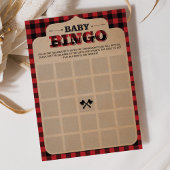 素朴Lumberjack Plaid Baby Shower Bingo
