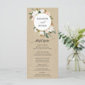 素朴magnoliaフローラ白赤面メニュー プログラム (スタンド正面)