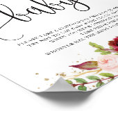 素朴marsala burgundyはベビーのサインゲームと言わない ポスター (角)