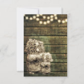 素朴Mason Jar R.S.V.P.カード 出欠カード (裏面)