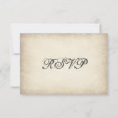 素朴Mason Jar Sunflower RSVPカード (裏面)