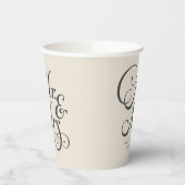 素朴mr&mrsアイボリー 紙コップ (左)