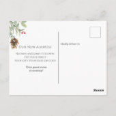 素朴Neck of the Woods Moving Announcement ポストカード (裏面)