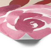 素朴Peoniesスエレガントクリッ結婚トの歓迎 ポスター (角)