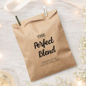 素朴Perfect Blendのスクリプ結婚トブライダルシャワー フェイバーバッグ (クリップ留めされた状態)