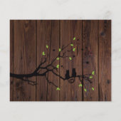 素朴PHOTOコラージュ結婚式招待状ウッド (裏面)