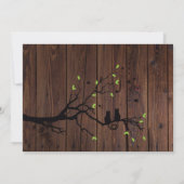 素朴PHOTOコラージュ結婚式招待状ウッド 招待状 (裏面)