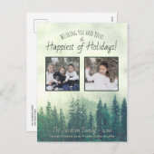 素朴Pines Happiest of Holidays 2 Photo シーズンポストカード (正面/裏面)