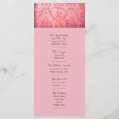 素朴PINK – のメ結婚ニュー・カード メニュー (裏面)