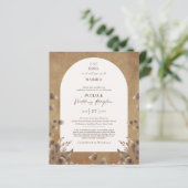 素朴POTLUCKウェディングレセプションテンプレート招待状 (スタンド正面)