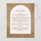 素朴POTLUCKウェディングレセプションテンプレート招待状 チラシ (裏面)