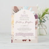 素朴POTLUCKウェディングレセプションテンプレート招待状F 招待状 (スタンド正面)