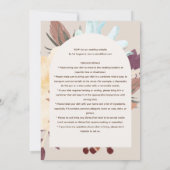 素朴POTLUCKウェディングレセプションテンプレート招待状F 招待状 (裏面)