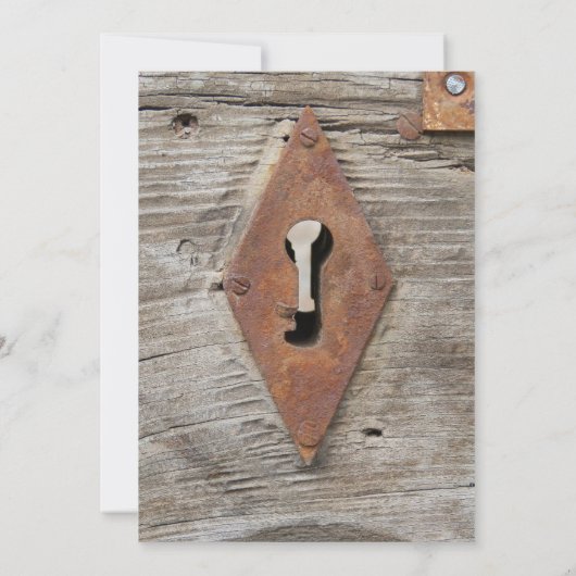 素朴Script結婚の写真Save the Date 招待状 (裏面)