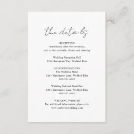 素朴Script Photoモダン結婚の エンクロージャーカード