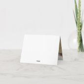 素朴Script Photoモダン結婚の サンキューカード (裏面)