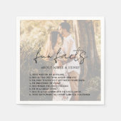 素朴Script Photoモダン結婚の スタンダードカクテルナプキン (正面)