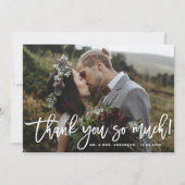 素朴Script Photo'sをありがとう結婚 サンキューカード (正面)