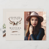 素朴stagとフローラ大学院写真の発表 セーブザデート (正面/裏面)