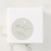 素朴Taupeフローラボホ結婚のカスタム フェイバータグ (インサイチュ)