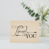 素朴Thank You Arrowsポストカード ポストカード (スタンド正面)