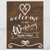 素朴Welcomeの結婚Sign Chalkboard Budget (正面)
