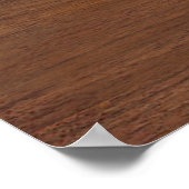 素朴Wood Look Scriptモダンの結婚歓迎 ポスター (角)