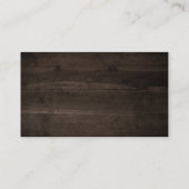 素朴Wood String Light Botanicalのサ結婚イト エンクロージャーカード (裏面)