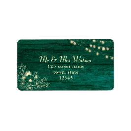 素朴Wood String Lightsラベル ラベル