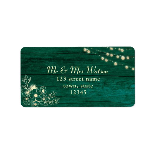 素朴Wood String Lightsラベル ラベル (正面)