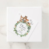 素朴Woodland Animals Baby Shower Boy Thank You フェイバータグ (インサイチュ)