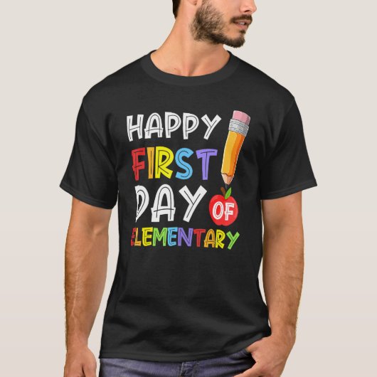 素筆のリンゴが戻って幸せな初日 Tシャツ (正面)