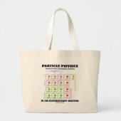 素粒子物理学は基本的な問題モデルです ラージトートバッグ (正面)