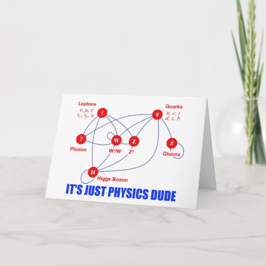 素粒子物理学ヒッグスボソンクークス カード (正面)