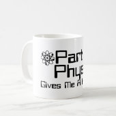 素粒子物理学与え私はハドロン コーヒーマグカップ (正面左)