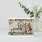 紡ぎ車での好色な出会い ポストカード (スタンド正面)