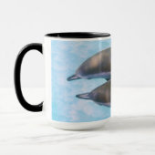 紡績工のイルカ|オアフハワイ マグカップ (左)