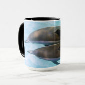 紡績工のイルカ|オアフハワイ マグカップ (正面左)