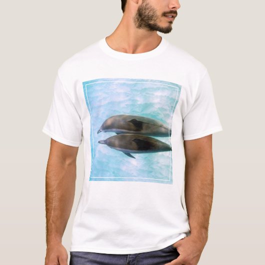 紡績工のイルカ|オアフハワイ Tシャツ (正面)