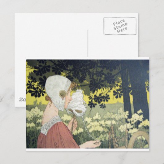 紡績工BRODEUSE ポストカード (正面/裏面)