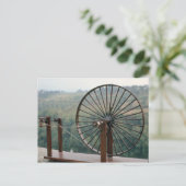 紡績機械の模型 ポストカード (スタンド正面)