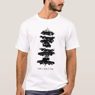 紡錘のBerwynイリノイ車の彫刻のTシャツ Tシャツ