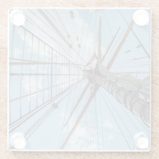 索具に ガラスコースター (裏面)